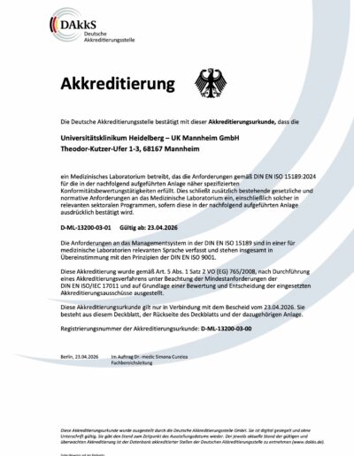 Akkreditierungsurkunde D-ML-13200-03-01